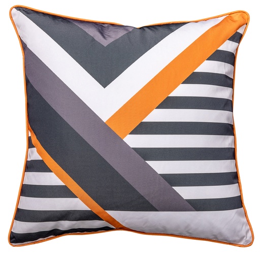 [SGLMT18] Geometric Orange/Black Outdoor Cushion