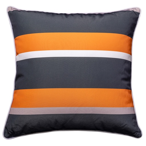 [SGLMT19] Stripe Orange/Black Outdoor Cushion