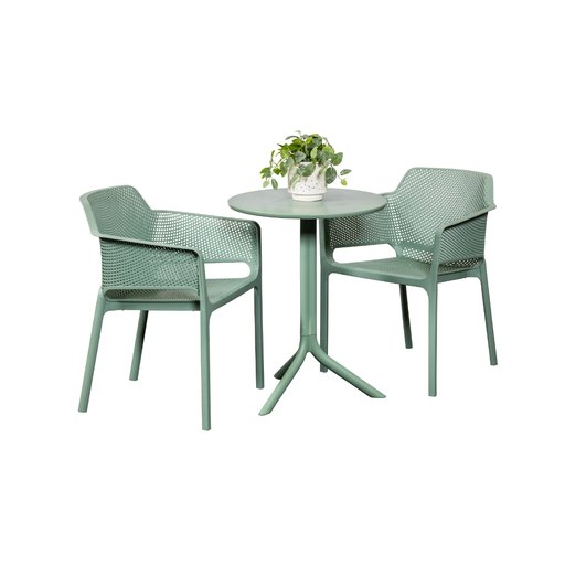 Lyon 60cm Table & 2 Paris Chairs Mint