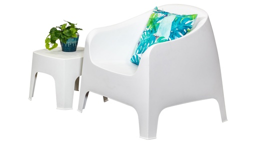Eclipse Side Table & Sofa White