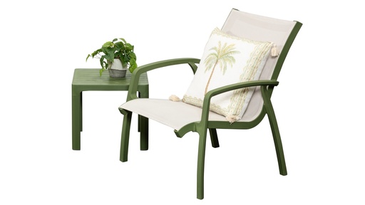 Solstice Side Table & Casual Chair Grass