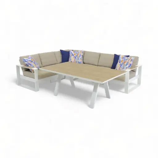 Allure Modular Dining Deluxe Set White
