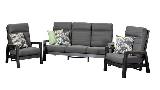 Regent Sofa Set Black