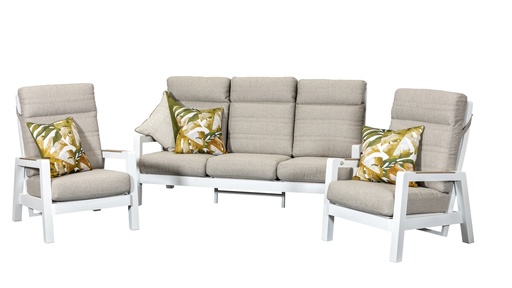 Regent Sofa Set White