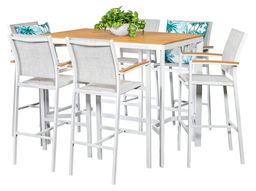 Coast Bar Table & 6 Coast Stools