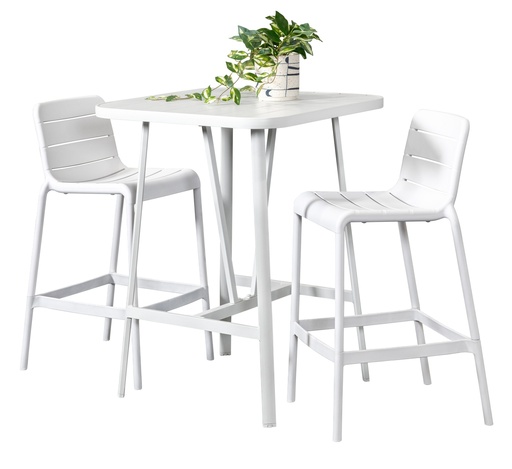 Albi 81cm Bar Table & 2 Stecca Stools