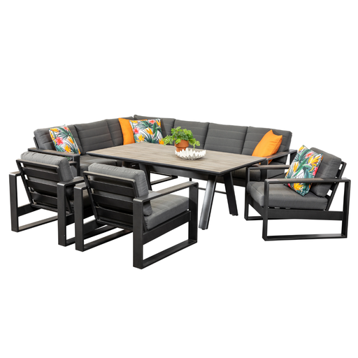 Allure Modular Dining Deluxe Set & 3 Single Sofas