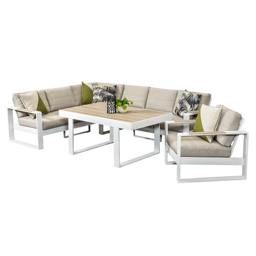 Allure Modular Dining Set & Single Sofa White