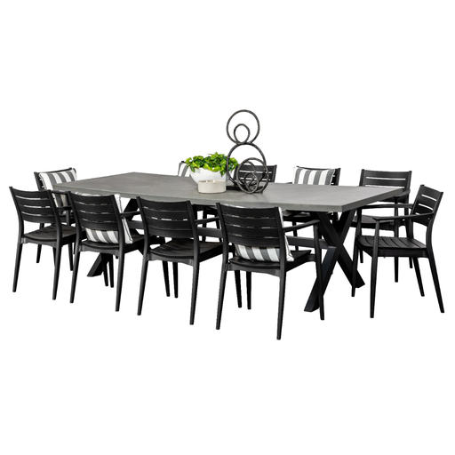 Noosa 2.6m Table & 10 Lyon Chairs
