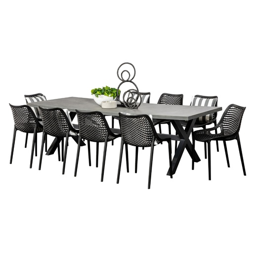 Noosa 2.6m Table & 10 Isla Chairs