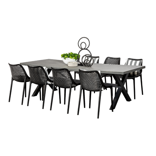 Noosa 2.6m Table & 8 Isla Chairs