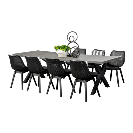 Noosa 2.6m Table & 8 Bronte Chairs
