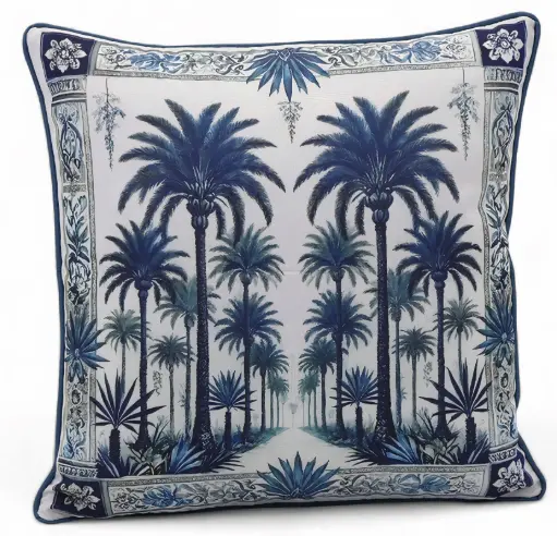 [SGLMT2608] Indian Palm Royalty Cushion 