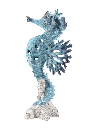 [SEACORSH] Seahorse w/Blue Coral Decor 40cm