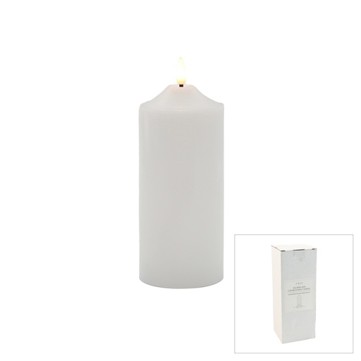 [SYELPL] Ellipse LED White Church Candle - Large