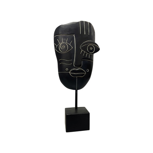 [NTYOMM] Yokohama Resin Black Mask on Stand MED