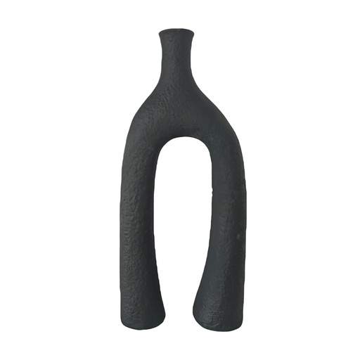 [NVFRTB] Fritz Resin Matt Black Two Leg Vase