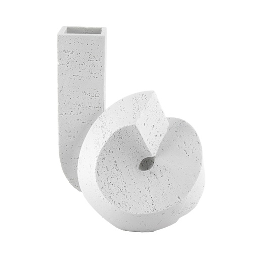 [NWCRTS] Carlsen White Resin Twise Vase - Small