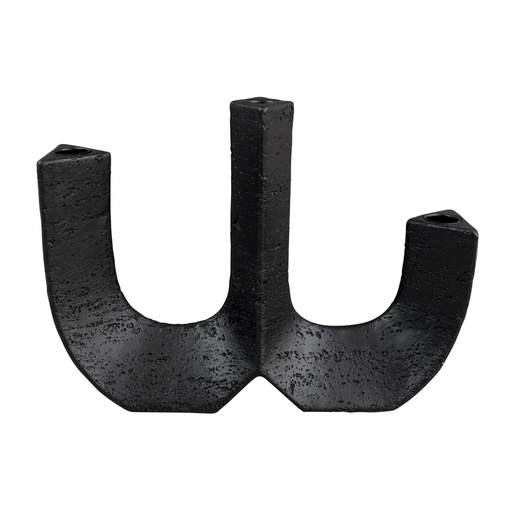 [NWCRTT] Carlsen Black Resin Tripe Taper Holder