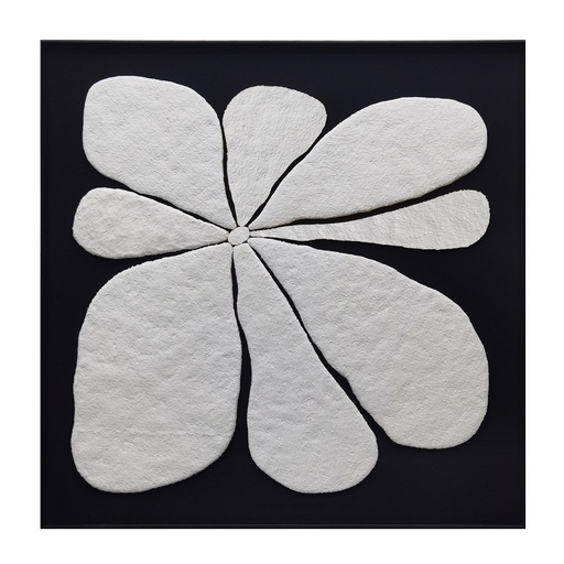 [PWAMAF] Amber Black White Abstract Flower Art