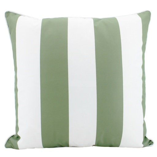 [CUDM40] Outdoor Stripe Olive Cushion 