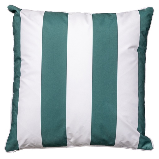 [CUT24] Emerald Stripe w Piping Outdoor Cushion 